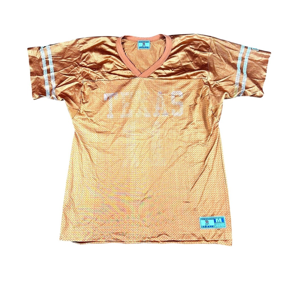 Vintage Texas Longhorns Football Jersey 90s Authentic Boa Sports Burnt Orange M